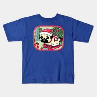 Christmas Pug Kids T-Shirt